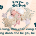 Bài cúng, Văn khấn cúng đầy tháng dành cho bé gái, bé trai