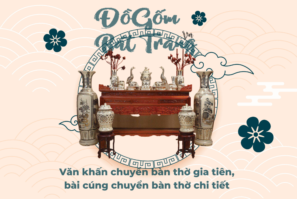 Văn khấn chuyển bàn thờ gia tiên, bài cúng chuyển bàn thờ chi tiết 